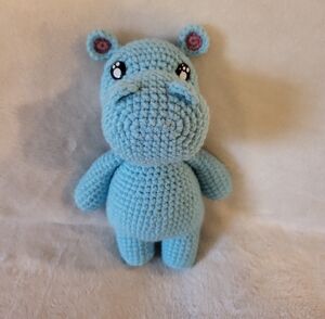Handmade Crochet Hippo